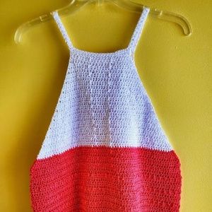 Caitlin Tank Top Halter Top Spaghetti Strap Top Cr